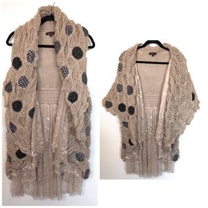 Love~meme Unique Patchwork & Lace Cardigan